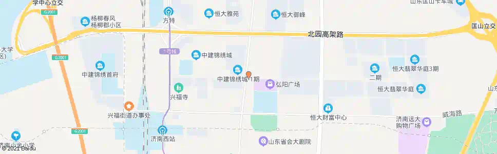 济南兴福寺路腊山河西路_公交站地图_济南公交_妙搜公交查询2025