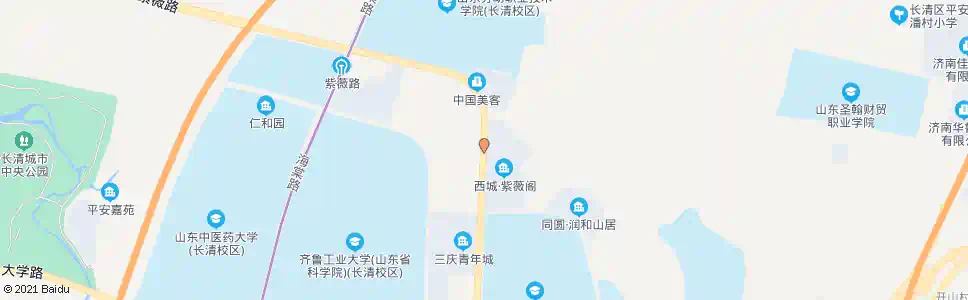 济南紫薇阁_公交站地图_济南公交_妙搜公交查询2025