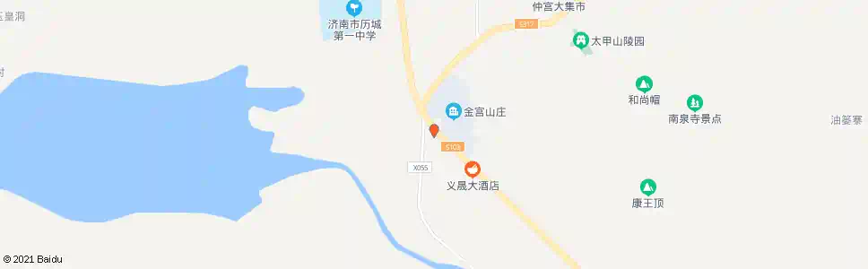 济南金宫山庄_公交站地图_济南公交_妙搜公交查询2025