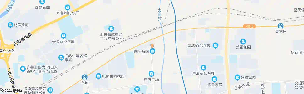 济南周庄新园_公交站地图_济南公交_妙搜公交查询2025