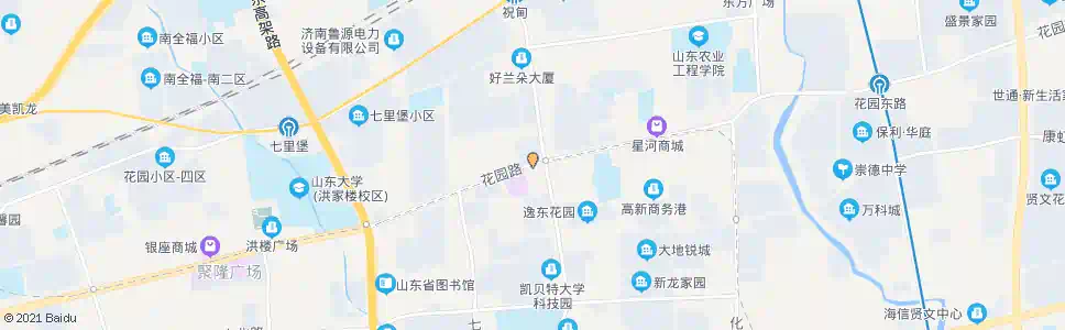济南花园路华信路_公交站地图_济南公交_妙搜公交查询2025