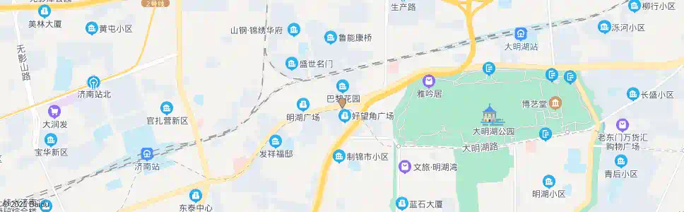 济南明湖西路顺河街_公交站地图_济南公交_妙搜公交查询2025