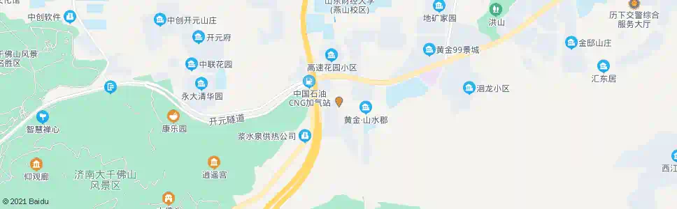 济南黄金山水郡四区_公交站地图_济南公交_妙搜公交查询2025