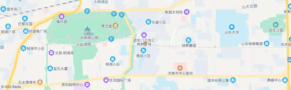 济南山大南路西口_公交站地图_济南公交_妙搜公交查询2025