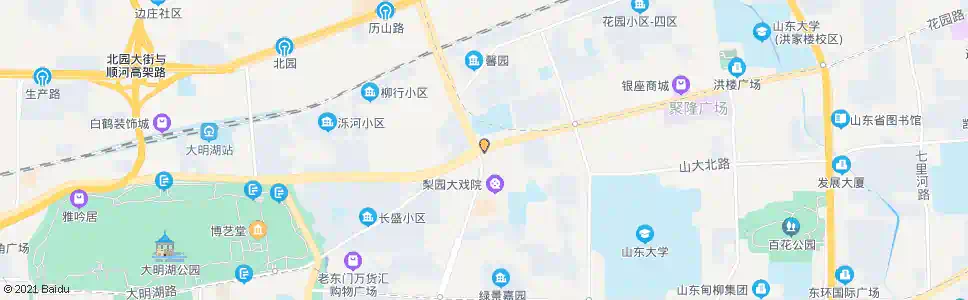 济南花园路(历山路)_公交站地图_济南公交_妙搜公交查询2025