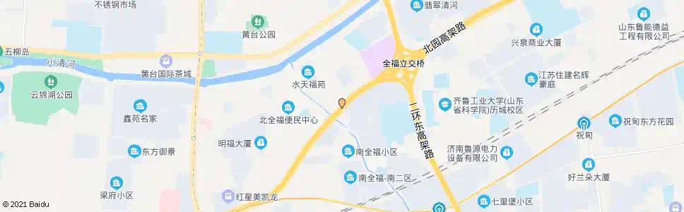 济南北全福_公交站地图_济南公交_妙搜公交查询2025