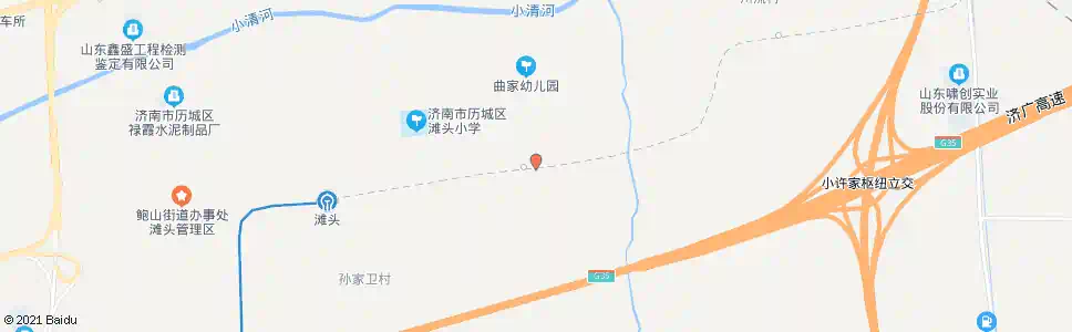 济南曲家_公交站地图_济南公交_妙搜公交查询2025