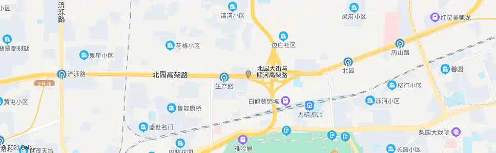 济南北园大街北关北路_公交站地图_济南公交_妙搜公交查询2025