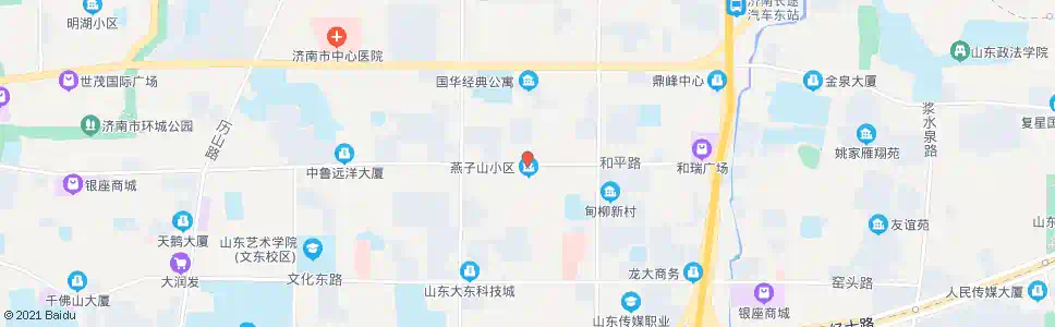 济南和平路_公交站地图_济南公交_妙搜公交查询2025