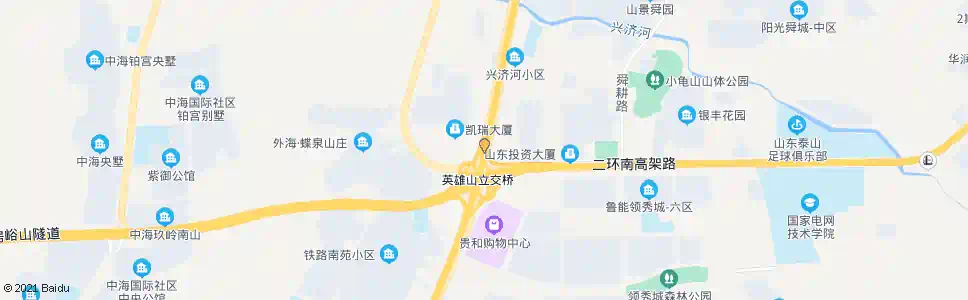 济南英雄山立交桥北_公交站地图_济南公交_妙搜公交查询2025