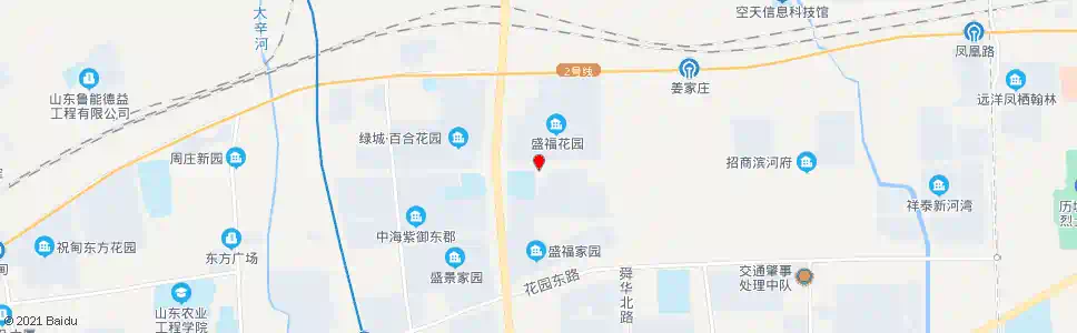 济南盛福花园南门_公交站地图_济南公交_妙搜公交查询2025