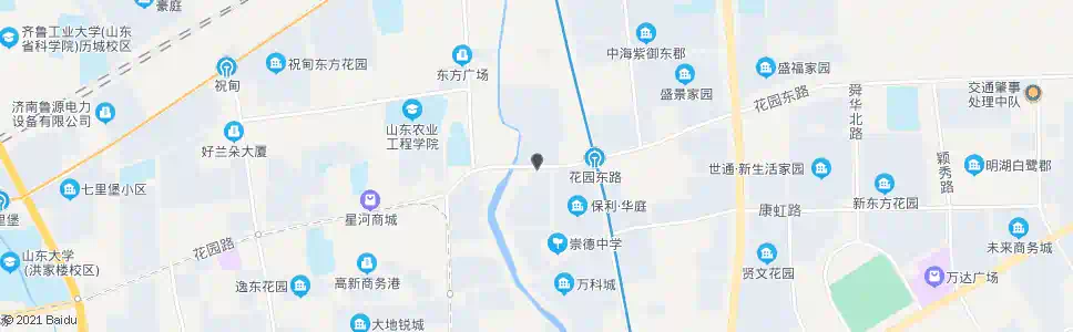 济南花园东路奥体西路_公交站地图_济南公交_妙搜公交查询2025