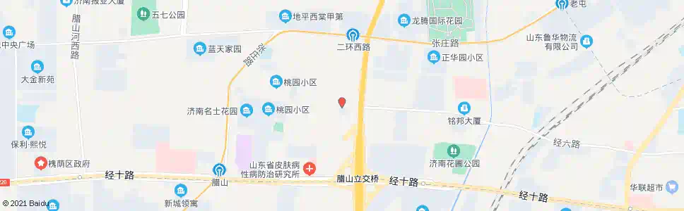 济南二环西路经六路_公交站地图_济南公交_妙搜公交查询2025