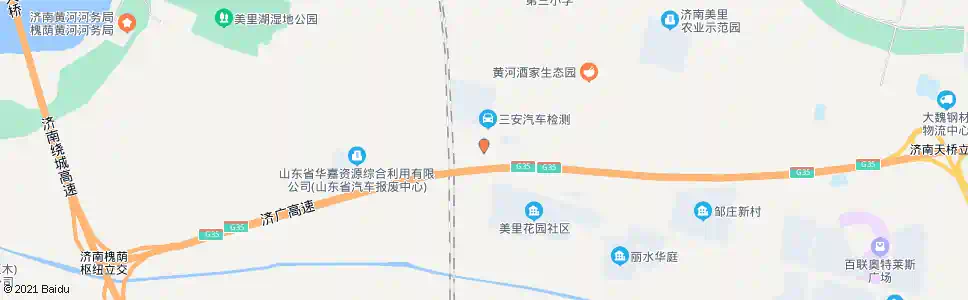 济南美里湖公园_公交站地图_济南公交_妙搜公交查询2025
