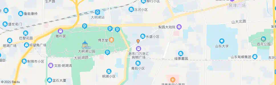 济南老东门(路口南)_公交站地图_济南公交_妙搜公交查询2025