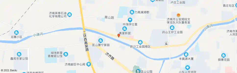 济南美里新居_公交站地图_济南公交_妙搜公交查询2025