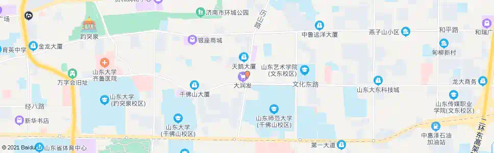 济南历山路文化东路_公交站地图_济南公交_妙搜公交查询2025