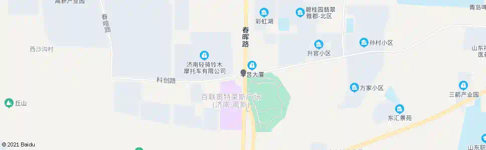 济南科创路春晖路_公交站地图_济南公交_妙搜公交查询2025