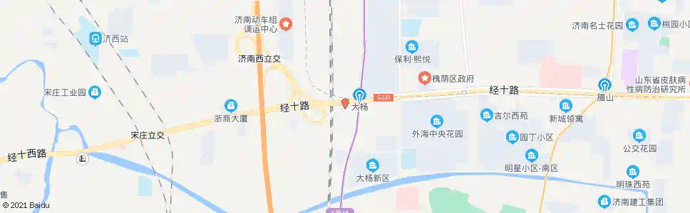 济南西杨庄_公交站地图_济南公交_妙搜公交查询2025