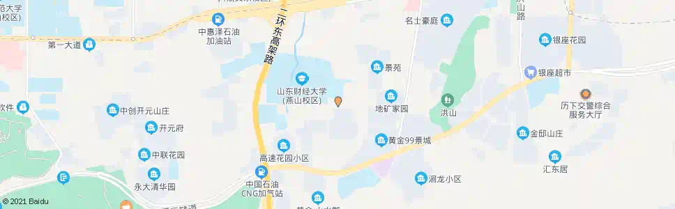 济南山财大燕山校区南门_公交站地图_济南公交_妙搜公交查询2025