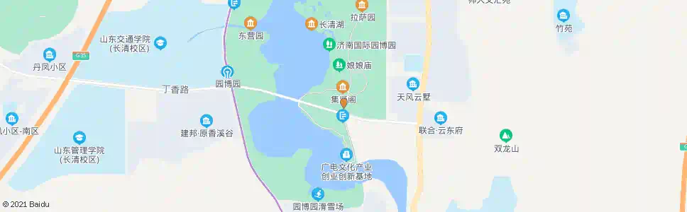 济南园博园南门_公交站地图_济南公交_妙搜公交查询2025
