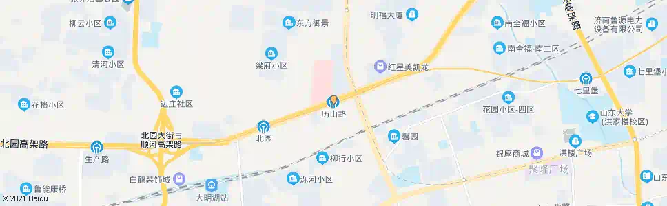 济南历山路_公交站地图_济南公交_妙搜公交查询2025