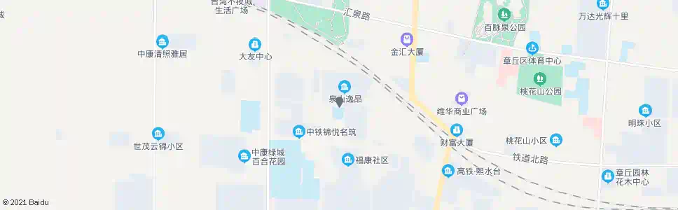 济南泉山逸品_公交站地图_济南公交_妙搜公交查询2025