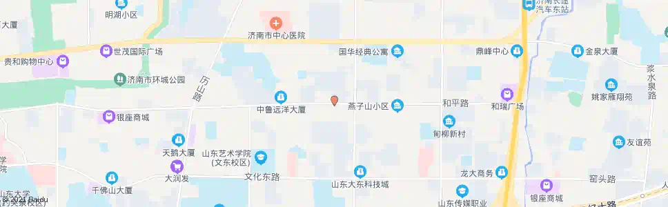 济南和平路山大路_公交站地图_济南公交_妙搜公交查询2025