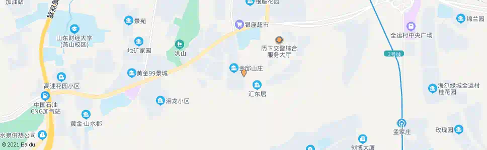 济南洪山路南口_公交站地图_济南公交_妙搜公交查询2025