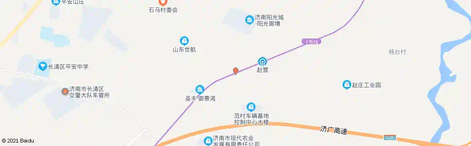 济南赵营村_公交站地图_济南公交_妙搜公交查询2025
