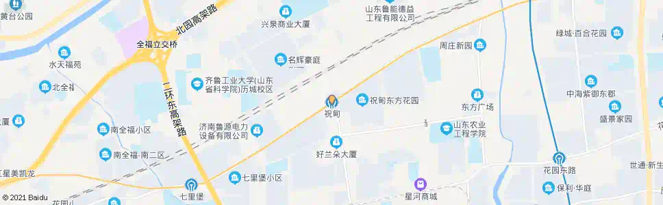 济南祝甸_公交站地图_济南公交_妙搜公交查询2025