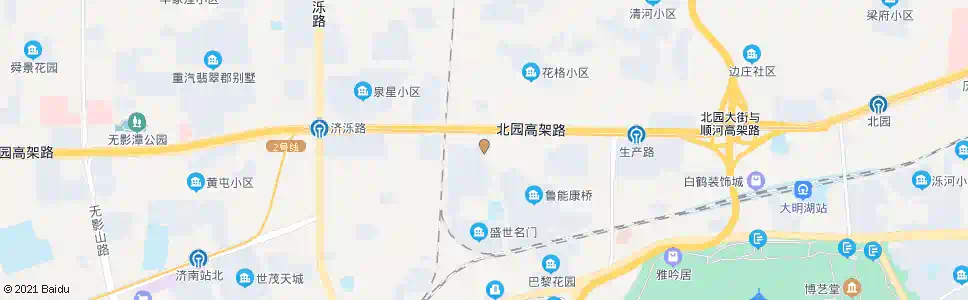 济南三孔桥街北口_公交站地图_济南公交_妙搜公交查询2025