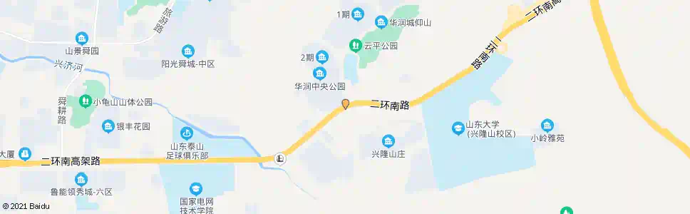 济南兴隆山庄西_公交站地图_济南公交_妙搜公交查询2025