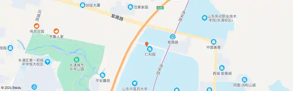 济南中医药大学北门_公交站地图_济南公交_妙搜公交查询2025
