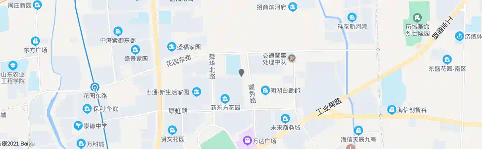 济南沁园路颖秀路_公交站地图_济南公交_妙搜公交查询2025