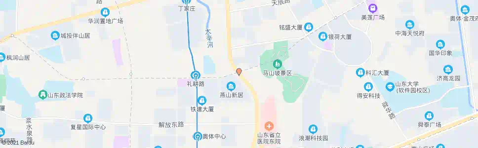 济南燕山新居北_公交站地图_济南公交_妙搜公交查询2025