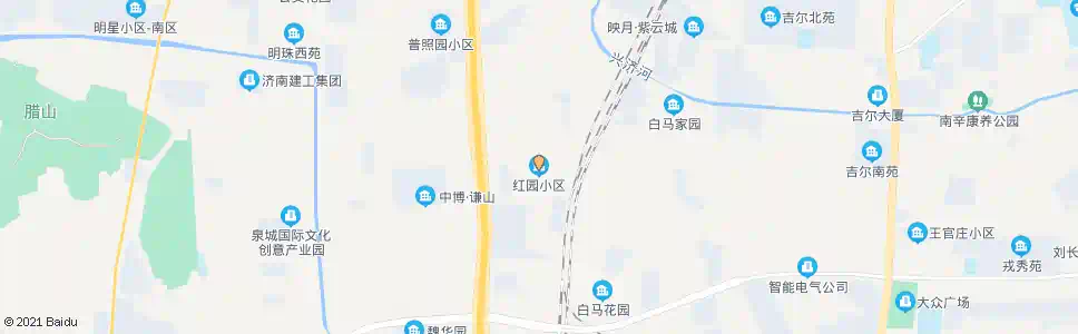 济南红园小区_公交站地图_济南公交_妙搜公交查询2025