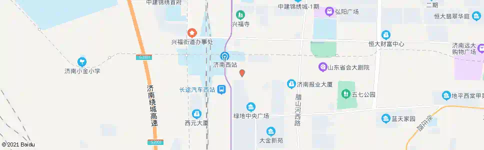 济南西区指挥部_公交站地图_济南公交_妙搜公交查询2025