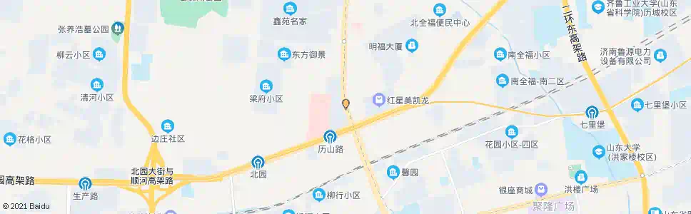济南北园大街历山路_公交站地图_济南公交_妙搜公交查询2025