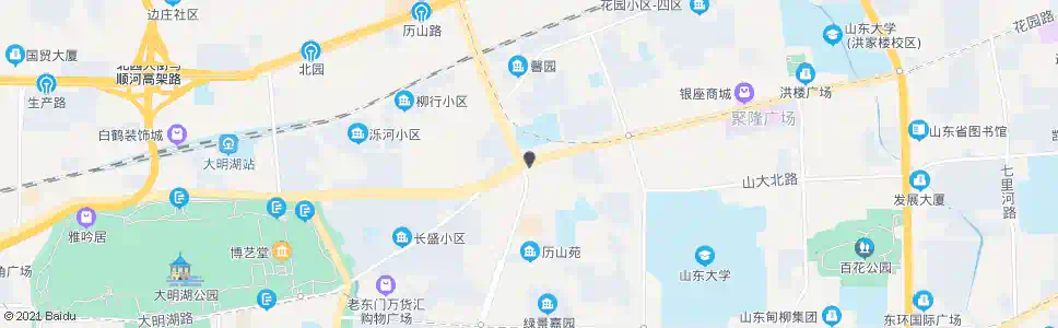 济南花园路历山路_公交站地图_济南公交_妙搜公交查询2025