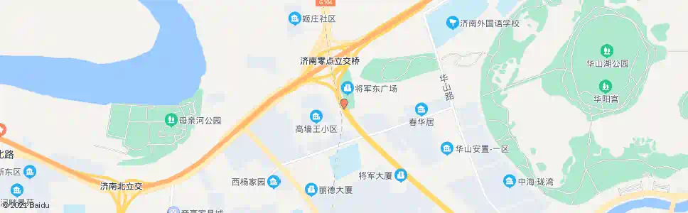 济南零点立交南_公交站地图_济南公交_妙搜公交查询2025