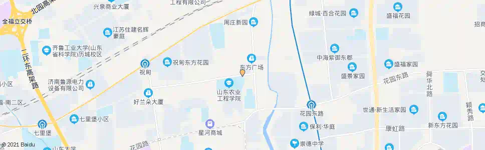 济南祝甸东_公交站地图_济南公交_妙搜公交查询2025