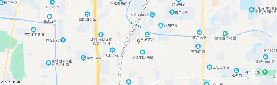 济南白马家园_公交站地图_济南公交_妙搜公交查询2025