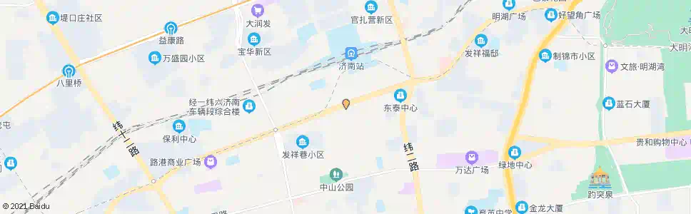 济南经四纬一_公交站地图_济南公交_妙搜公交查询2025
