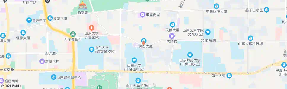 济南千佛山路文化西路_公交站地图_济南公交_妙搜公交查询2025