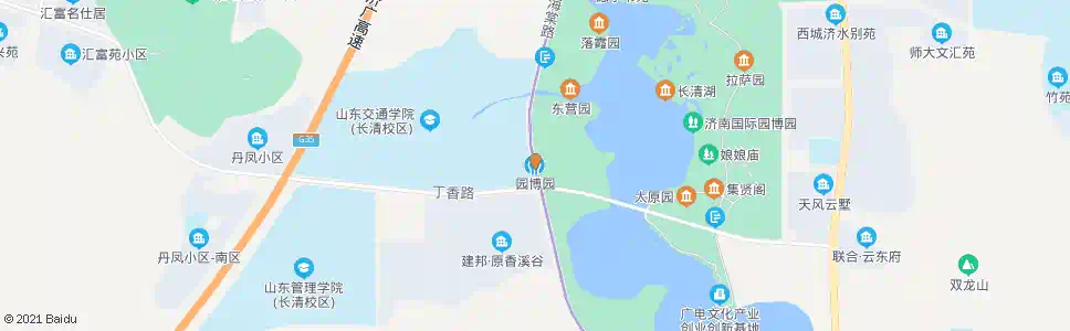 济南园博园_公交站地图_济南公交_妙搜公交查询2025