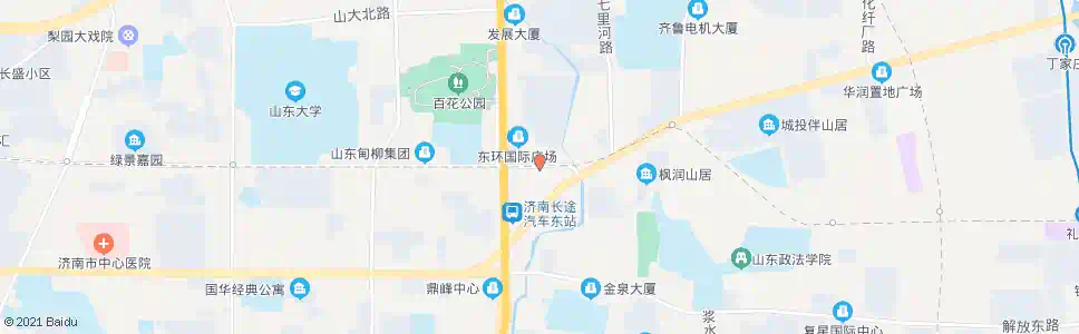 济南山大南路中段_公交站地图_济南公交_妙搜公交查询2025
