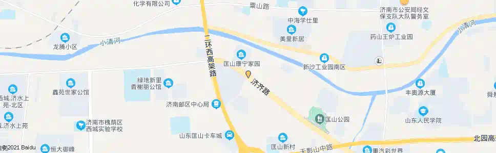 济南匡山村北_公交站地图_济南公交_妙搜公交查询2025