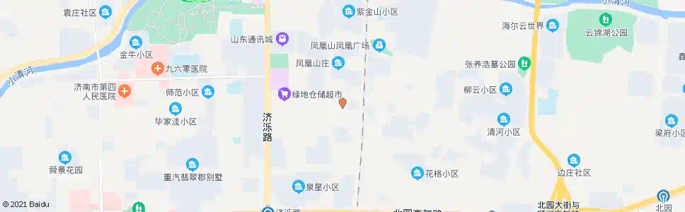 济南金凤苑小区_公交站地图_济南公交_妙搜公交查询2025