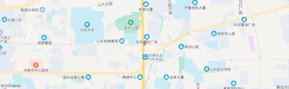 济南山大南路_公交站地图_济南公交_妙搜公交查询2025